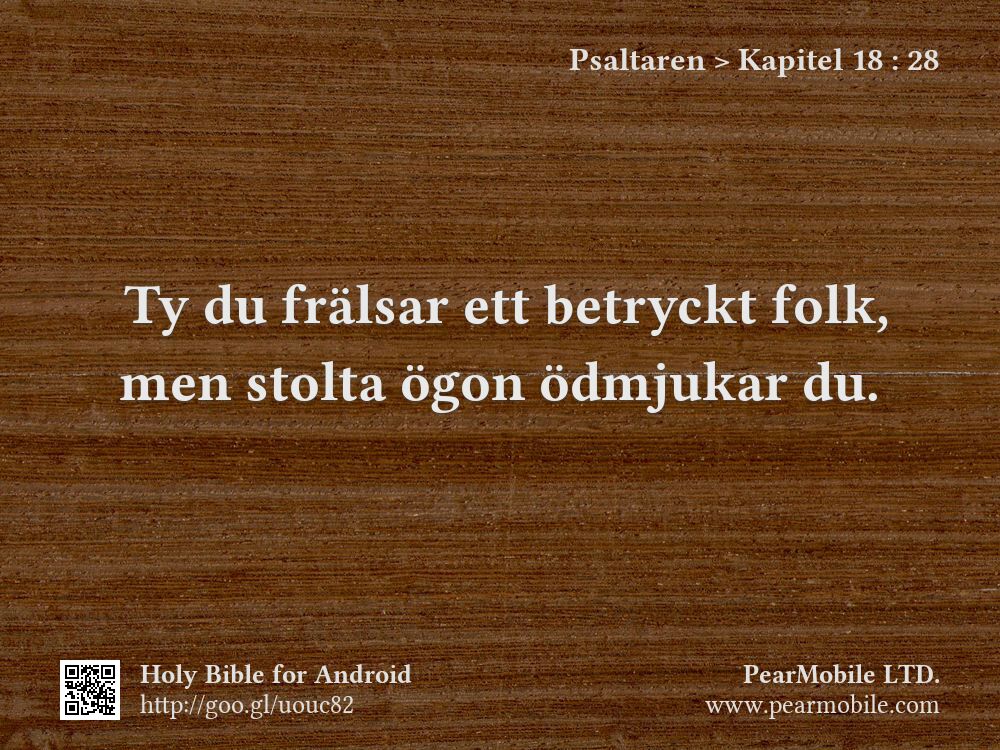 Psaltaren, Kapitel 18:28